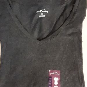 NWT Eddie Bauer PLUS SIZE V-neck Short Sleeve Top